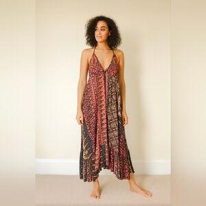 DAUTHERS OF THE REVOKUTION Womens Halter Maxi Dress Size 2 Bohemian Western